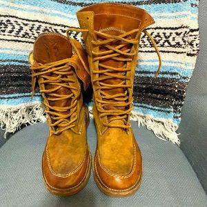 Frye Owen Lace Up Military Combat  Boots size 8 1/2